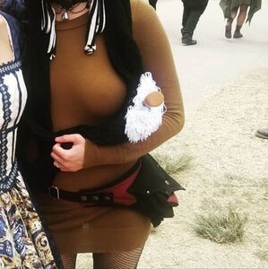 American Apparel Mustard/Brown sweater dress